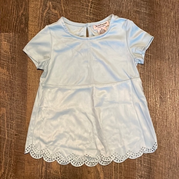 Juicy Couture Other - Juicy Couture Girl’s Dress Shirt Suede Like Texture Size 3T